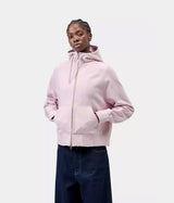 CARHARTT WIP WOMENS HOODED PAINTER JACKET I036842 HORTENSIA DESTROY WASH SPLATTER - Shoelosophy