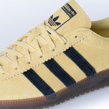 ADIDAS WOMENS BERMUDA BRMD JI2659 POWDER YELLOW BLACK - Shoelosophy