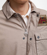 BARBOUR INTERNATIONAL STEVE McQUEEN WORKERS CASUAL MCA0976 BE51 TIMBERWOLF COTONE RIPSTOP - Shoelosophy