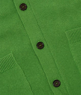 UNIVERSAL WORKS POCKET DAVID CARDIGAN 34451 GREEN - Shoelosophy