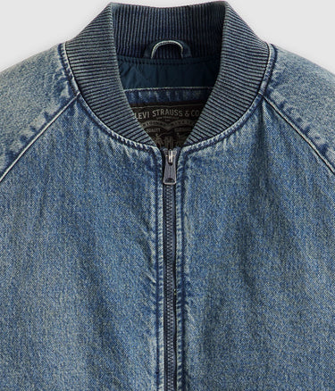 LEVI'S FILBERT FLIGHT JACKET A4418-0012 FINALLY MADE IT DENIM STONE - Shoelosophy