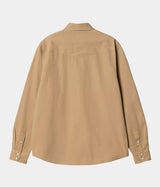 CARHARTT WIP SANTA FE CHEMISE I034384 DUSTY HAMILTON BROWN - Shoelosophy