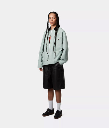 CARHARTT WIP 여성 OG 미시간 코트 재킷 I031570 프로스티드 그린 - Shoelosophy