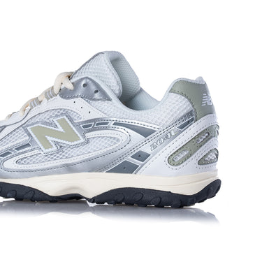 NEW BALANCE 204L U204LSWB WHITE SILVER METALLIC GREEN - Shoelosophy