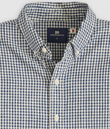 LEVI'S BLUE TAB RELAXED BUTTON DOWN SHIRT 001LI-0002 MICRO PLAID WHITE NAVY - Shoelosophy