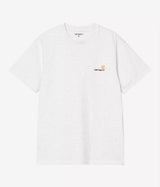 CARHARTT WIP AMERICAN SCRIPT T-SHIRT I029956 ASH HEATHER - Shoelosophy