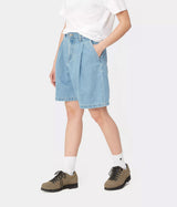CARHARTT WIP WOMENS ALTA SHORT I033345 BLUE STONE BLEACHED - Shoelosophy