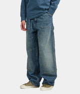 CARHARTT WIP OG DOUBLE KNEE PANT I036273 BLUE GRIND WASH - Shoelosophy