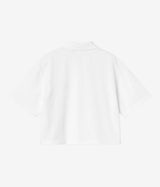 CARHARTT WIP WOMENS SCRIPT POLO TS I034553 WHITE - Shoelosophy