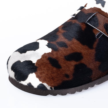SCHOLL GRACE CLOG F00914 PONY HAIR KUHLEDER - Shoelosophy