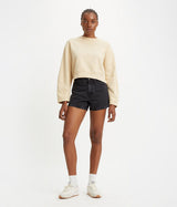 LEVI'S WOMENS 80S MOM SHORTS A4695-0000 BLACK STONE WASHED - Shoelosophy