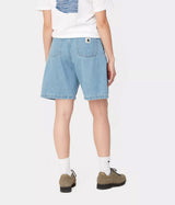 CARHARTT WIP WOMENS ALTA SHORT I033345 BLUE STONE BLEACHED - Shoelosophy