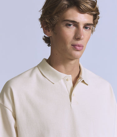 LEVI'S BLUE TAB CROPPED POLO 004TK-0000 ECRU - Shoelosophy
