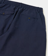 UNIVERSAL WORKS OXFORD PANT LINEN SLUB WEAVE P34027 NAVY - Shoelosophy