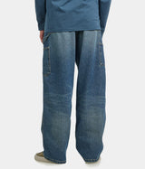CARHARTT WIP OG DOUBLE KNEE PANT I036273 BLUE GRIND WASH - Shoelosophy