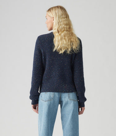 LEVI'S WOMENS SNOWFLAKE PULLOVER A9283-0005 BLUE BLAZER CONFETTI - Shoelosophy