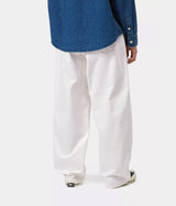 CARHARTT WIP WOMENS BRANDON PANT I035892 WHITE RINSED - Shoelosophy