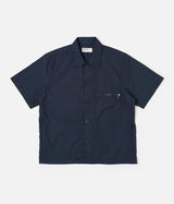 UNIVERSAL WORKS RECYCLED POLY TECH Z OVERSHIRT 34183 NAVY - Shoelosophy