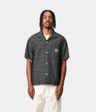 CARHARTT WIP GELLAR SHIRT I035569 JACQUARD SCHWARZ GESPÜLT - Shoelosophy