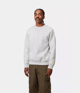 CARHARTT WIP CHASE SWEATSHIRT I033660 ASH HEATHER - Shoelosophy