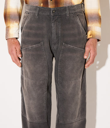 AMISH SUPPLIES SUPER KNEE CORDUROY DESTROYED WASHED BLACK - Shoelosophy