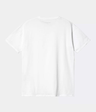 CARHARTT WIP WOMENS POCKET T-SHIRT I032215 WHITE - Shoelosophy
