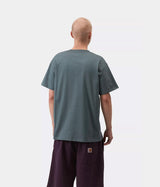 CARHARTT WIP CHASE T-SHIRT I026391 COZY BLUE - Shoelosophy