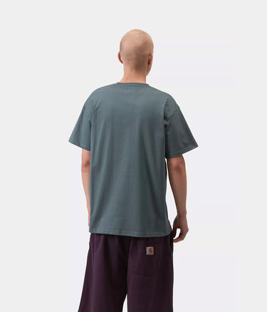 CARHARTT WIP CHASE T-SHIRT I026391 COZY BLUE - Shoelosophy