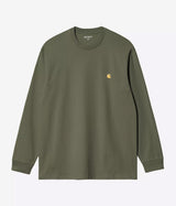 CARHARTT WIP CHASE 긴팔 티셔츠 I026392 LEAF GREEN - Shoelosophy