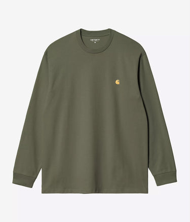 CARHARTT WIP CHASE LONG SLEEVE T-SHIRT I026392 LEAF GREEN - Shoelosophy