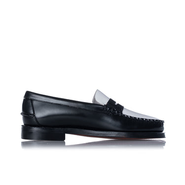 SEBAGO CITYSIDES CLASSIC DAN 7000300 SCHWARZ-WEIßER PENNYLOAFER - Shoelosophy