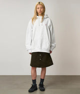 GRAMICCI ONE POINT HOODED SWEATSHIRT G309-FT ASH HEATHER - Shoelosophy