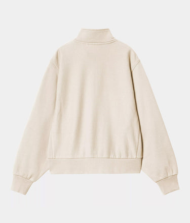 CARHARTT WIP WOMENS AMERICAN SCRIPT HIGH NECK SWEATSHIRT I033827 MOONBEAM - Shoelosophy