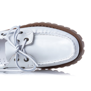 SEBAGO CAMPSIDES RANGER WOMAN 771276W WHITE GUM DAMENMOKASSIN - Shoelosophy