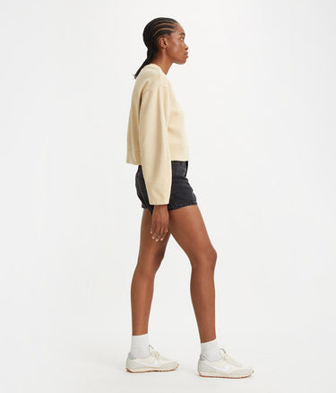 LEVI'S WOMENS 80S MOM SHORTS A4695-0000 BLACK STONE WASHED - Shoelosophy