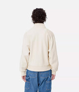 CARHARTT WIP WOMENS AMERICAN SCRIPT HIGH NECK SWEATSHIRT I033827 MOONBEAM - Shoelosophy