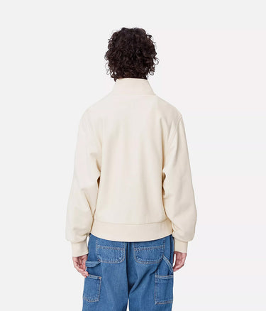 CARHARTT WIP WOMENS AMERICAN SCRIPT HIGH NECK SWEATSHIRT I033827 MOONBEAM - Shoelosophy