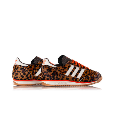 ADIDAS WOMENS SL 72 OG JI0189 DARK BROWN OFF WHITE LEOPARD PRINT - Shoelosophy