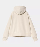 CARHARTT WIP WOMENS HOODED ELDON SWEATSHIRT JACKET I034374 NATURAL - Shoelosophy