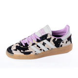 ADIDAS WOMENS HANDBALL SPEZIAL KJ0090 COW PRINT BLISS LILAC - Shoelosophy