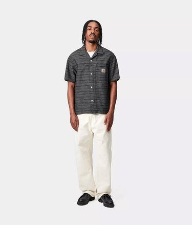 CARHARTT WIP GELLAR SHIRT I035569 JACQUARD SCHWARZ GESPÜLT - Shoelosophy