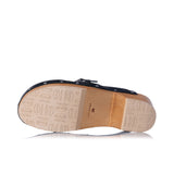 SCHOLL PESCURA CLOG 50 F32325 SCHWARZER HONIG, HERGESTELLT IN ITALIEN, DAMENSANDALE - Shoelosophy