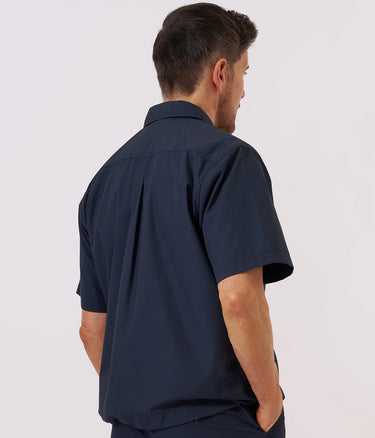 UNIVERSAL WORKS RECYCLED POLY TECH Z OVERSHIRT 34183 NAVY - Shoelosophy