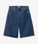 CARHARTT WIP WOMENS BRANDON SHORT I037021 WHITE RINSED - Shoelosophy