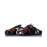 SCHOLL GRACE CLOG F00914 PONY HAIR KUHLEDER - Shoelosophy