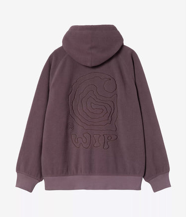 CARHARTT WIP HOODED HELIX SWEATSHIRT I035598 PHLOX PALISANDER - Shoelosophy