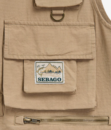 SEBAGO DOWNEASTER UTILITY VEST 74116XW BEIGE SEESTERN - Shoelosophy