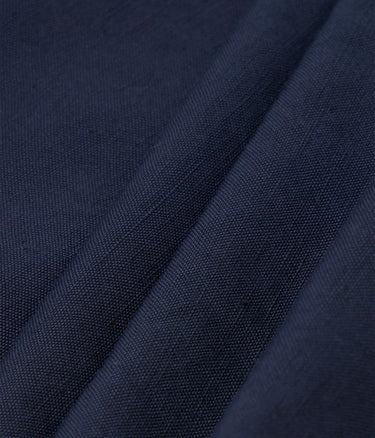 UNIVERSAL WORKS OXFORD PANT LINEN SLUB WEAVE P34027 NAVY - Shoelosophy