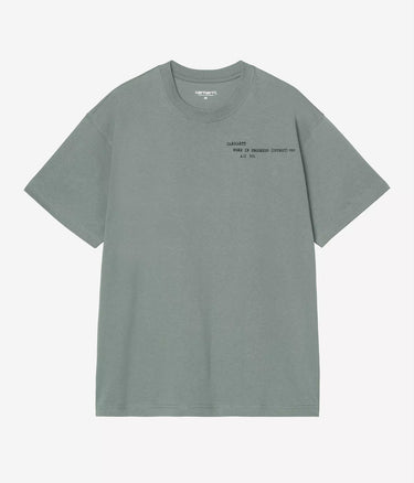 CARHARTT WIP PUNCHED T-SHIRT I036006 VELVET GREEN - Shoelosophy