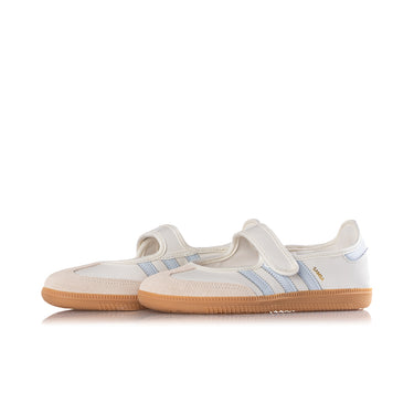ADIDAS FEMME SAMBA JANE JR7339 CLOUD BLANC GUM HALO BLEU - Shoelosophy